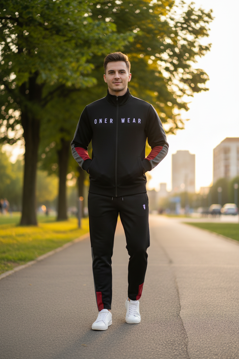 Men's - Winter Tracksuit - Black Boost