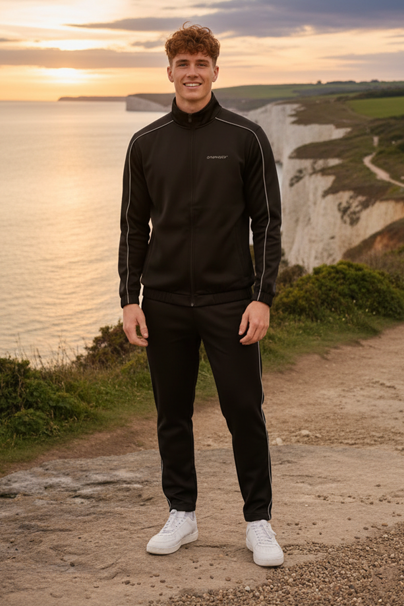 Men's - Winter Tracksuit - Black Shadow Line