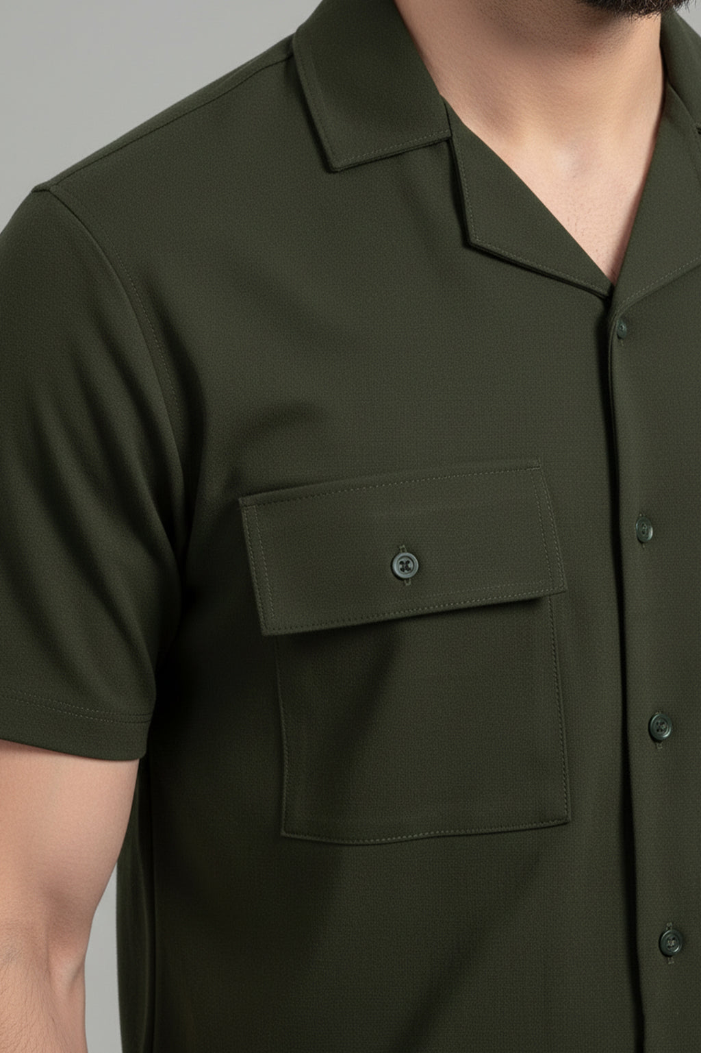 Mens - Dri Fit Tracksuit - Safari Co-Ord Set - Olive