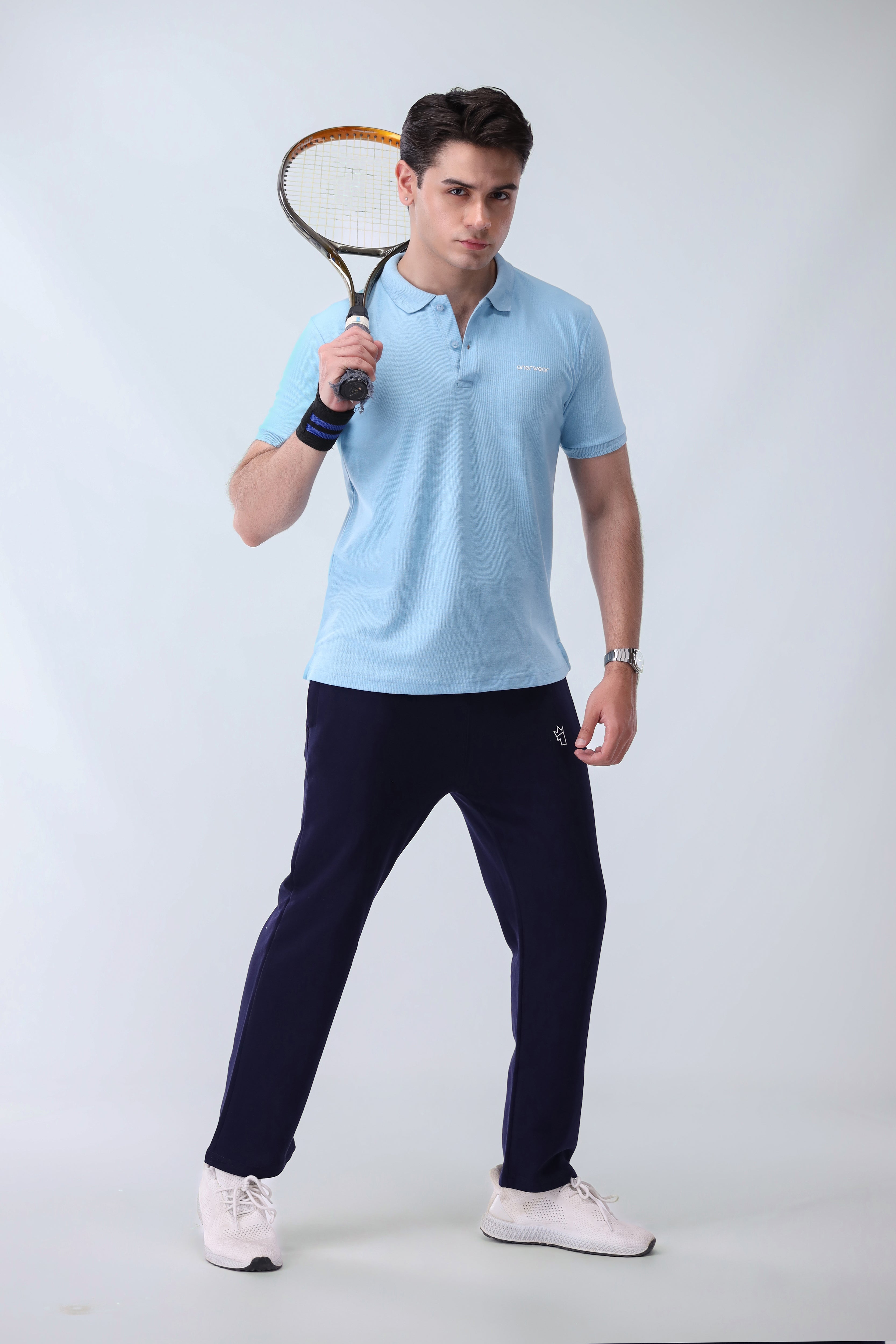 Mens - Cotton Tracksuit - Blue Space