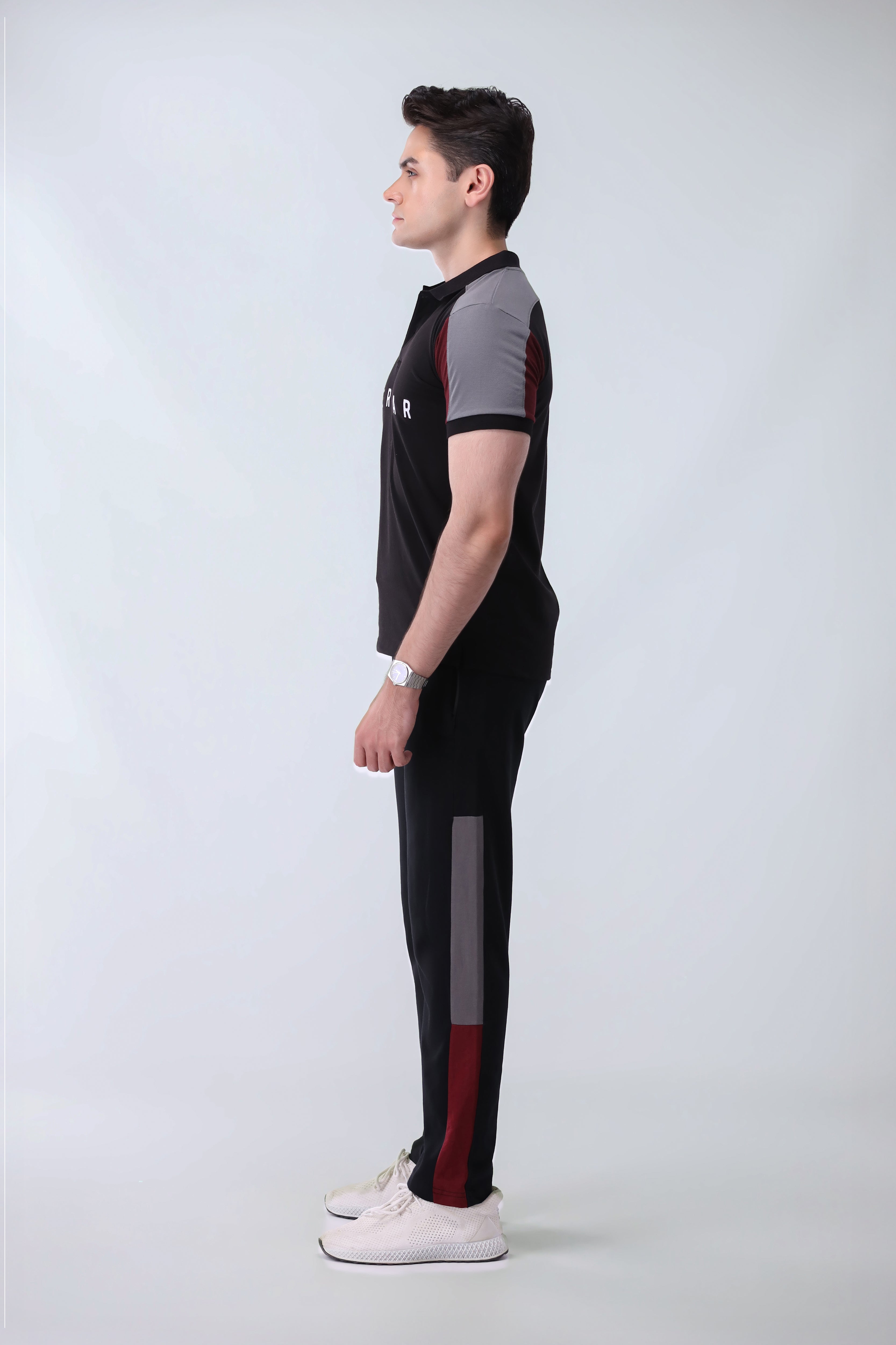 Mens - Cotton Tracksuit - Black Boost