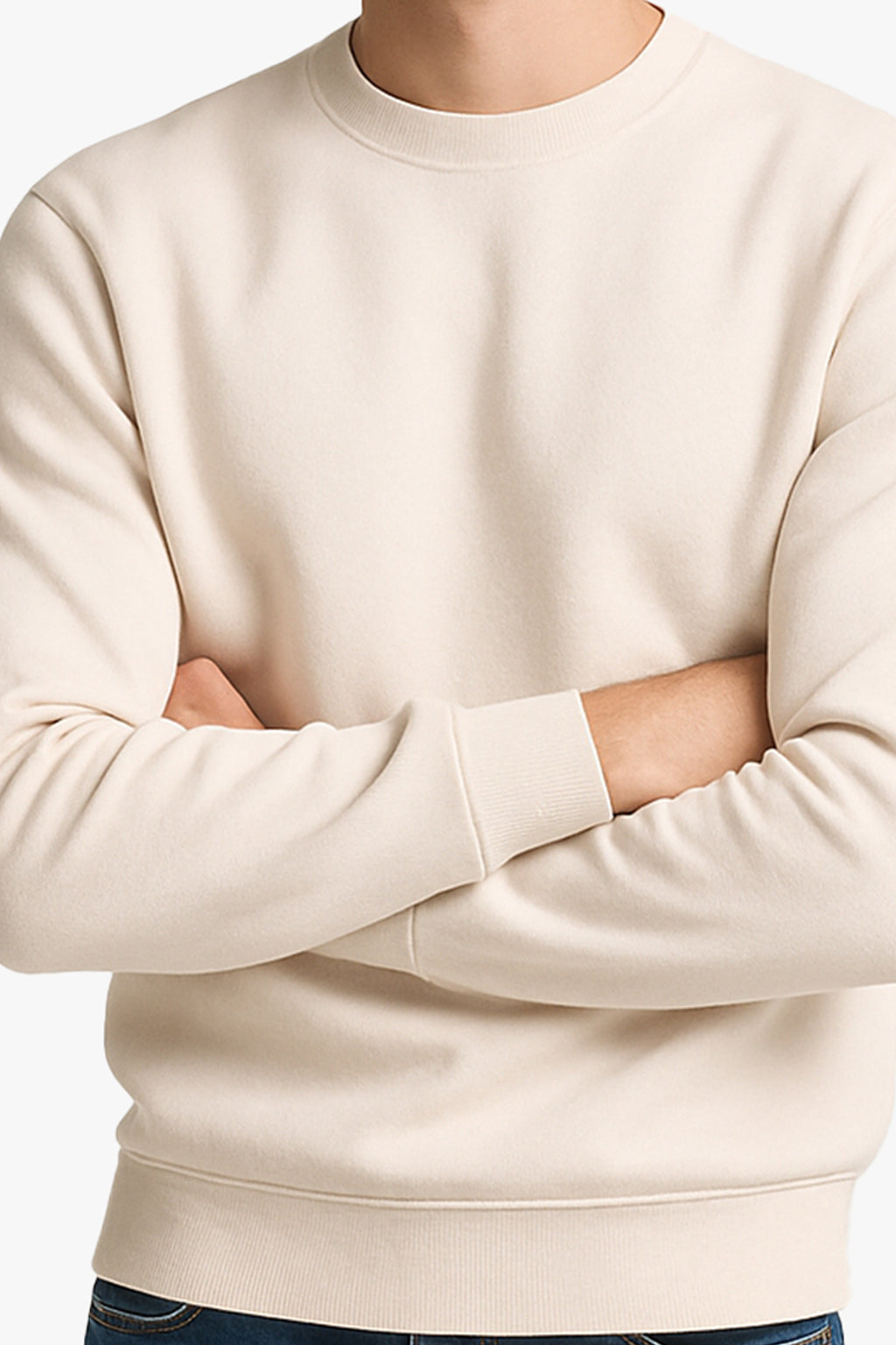 Off White Baggy Drop Sweatshirt