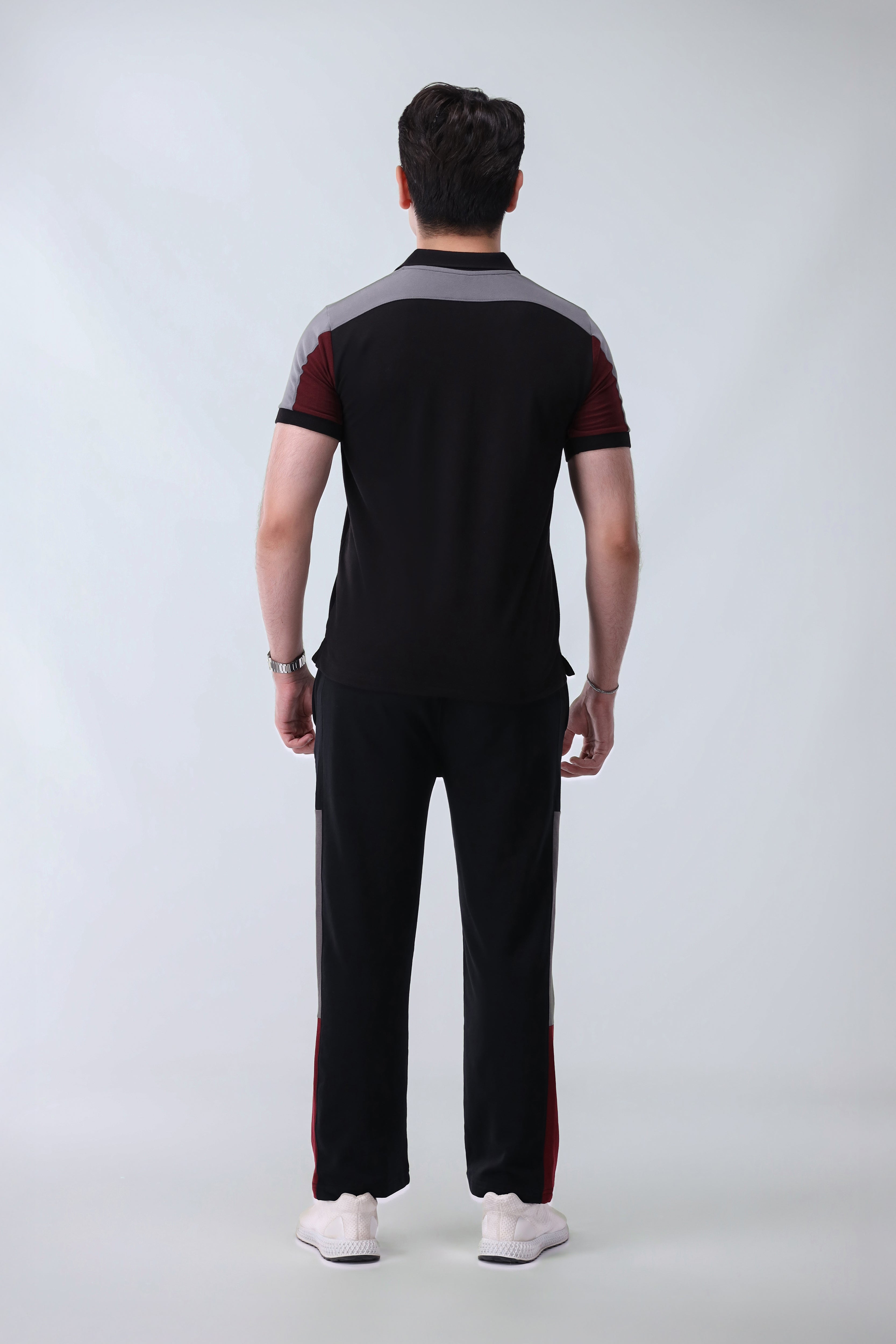 Mens - Cotton Tracksuit - Black Boost