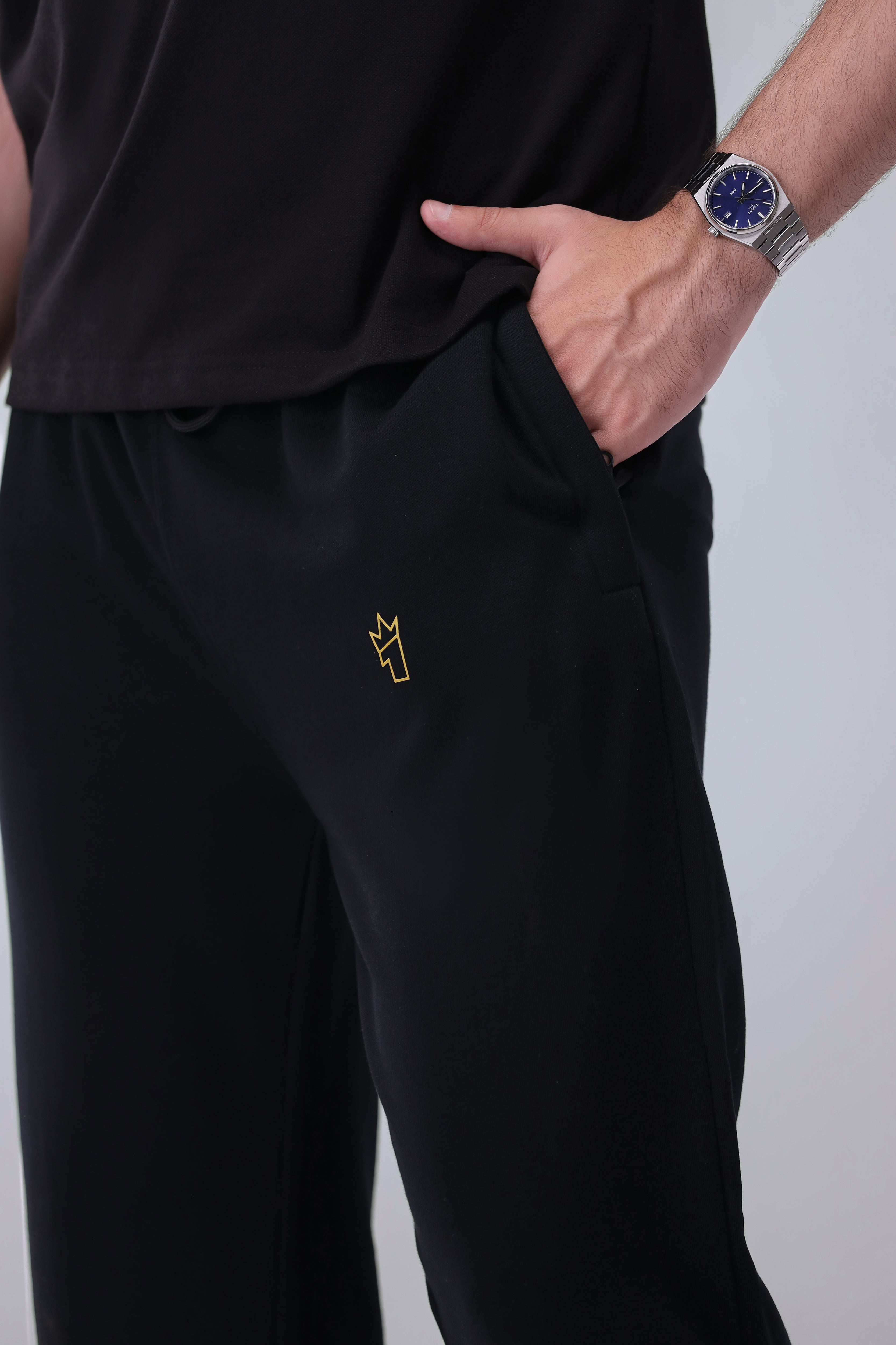 Mens - Cotton Tracksuit - Elite Pro Gold Edition