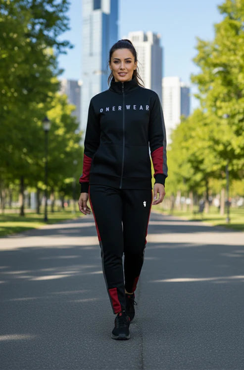 Womens - Winter Tracksuit - Black Boost