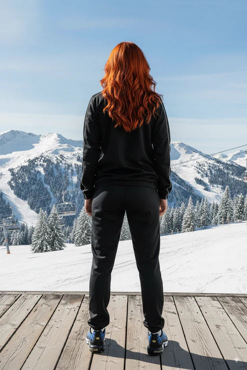 Women's - Winter Tracksuit - Black Shadow Line