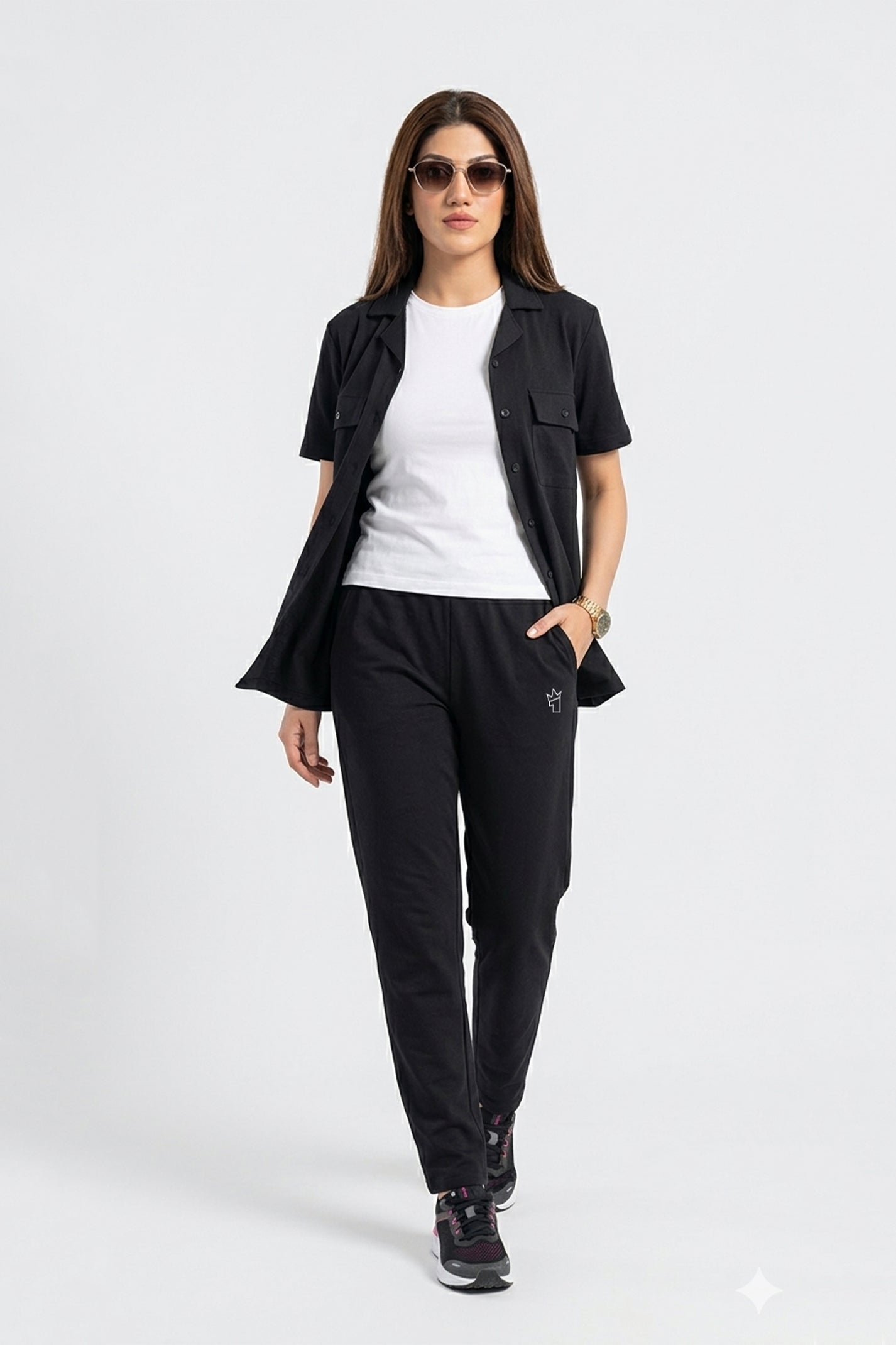 Womens - Dri Fit Tracksuit - Black