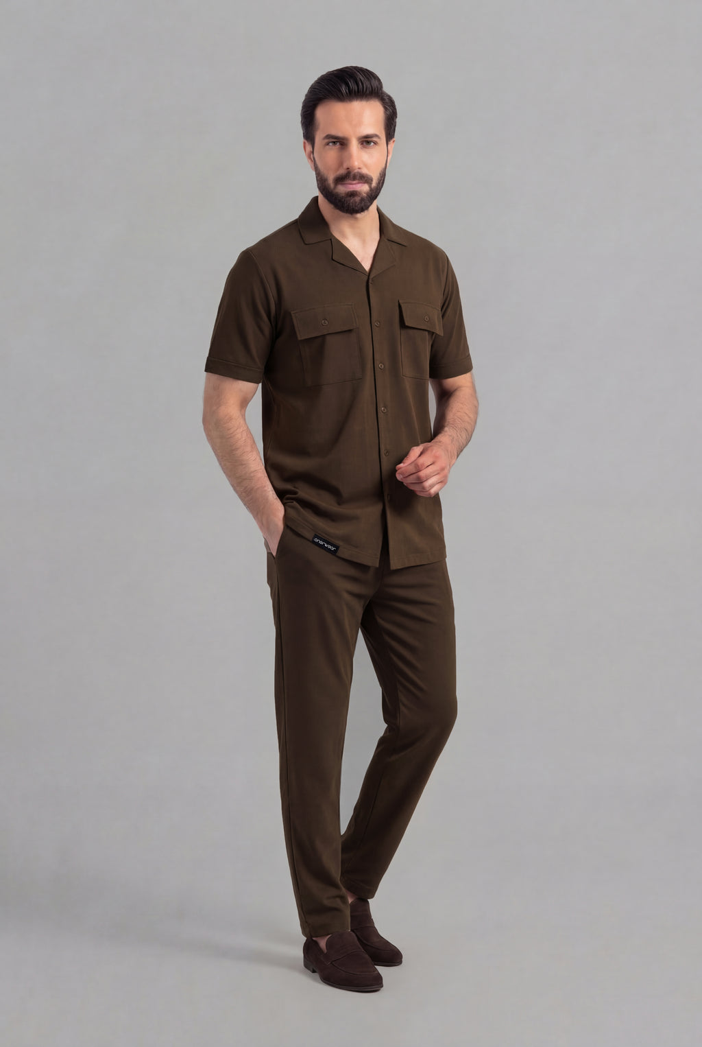 Mens - Dri Fit Tracksuit - Safari Co-Ord Set - Brown