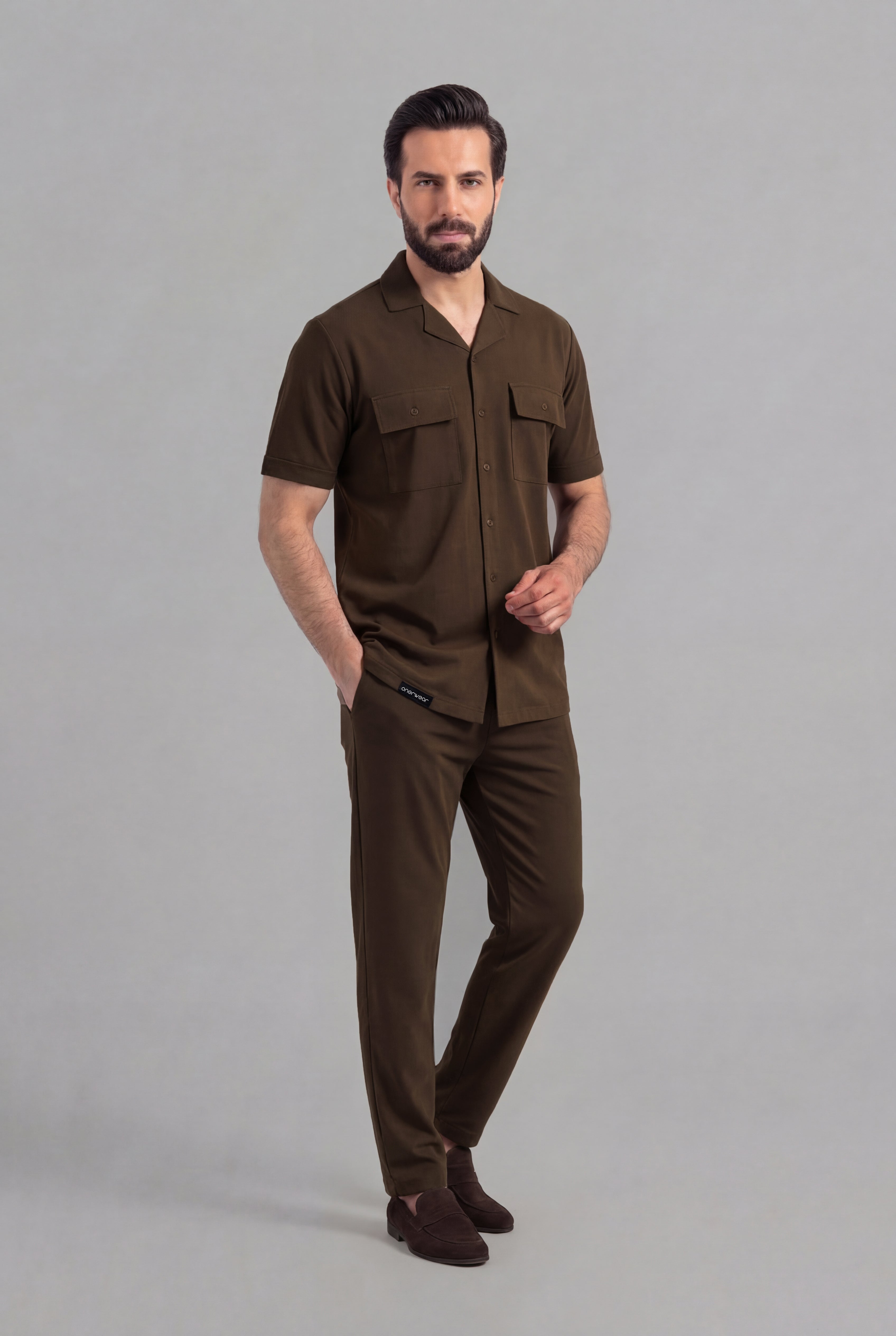 Mens - Dri Fit Tracksuit - Safari Co-Ord Set - Brown