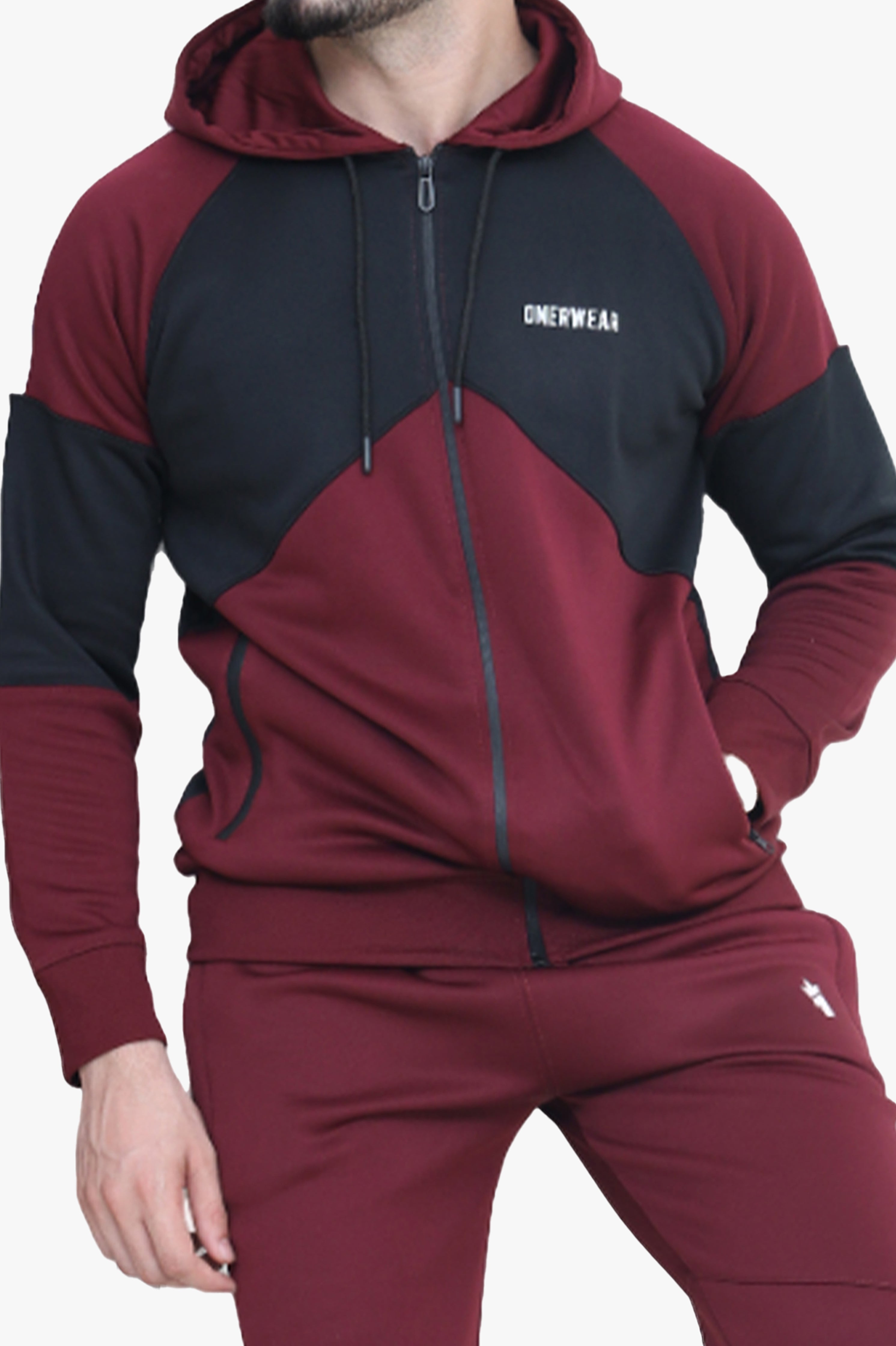 Mens - Winter Tracksuit - Maroon Velocity