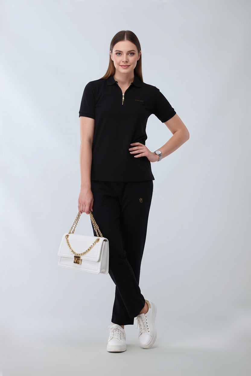 Womens - Cotton Tracksuit - Elite Pro Gold Edition