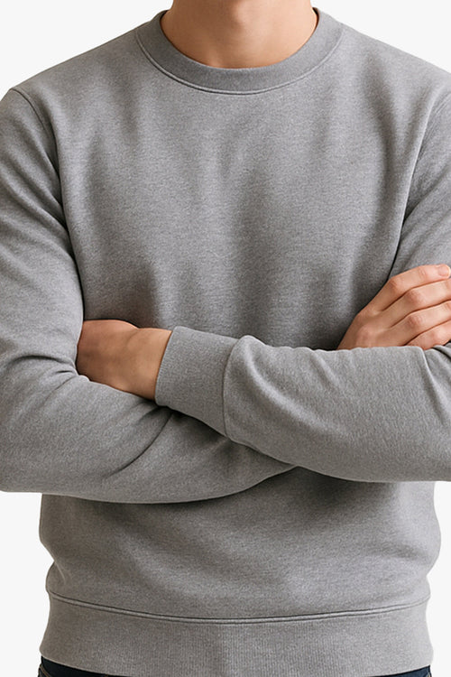 Gray Baggy Drop Sweatshirt