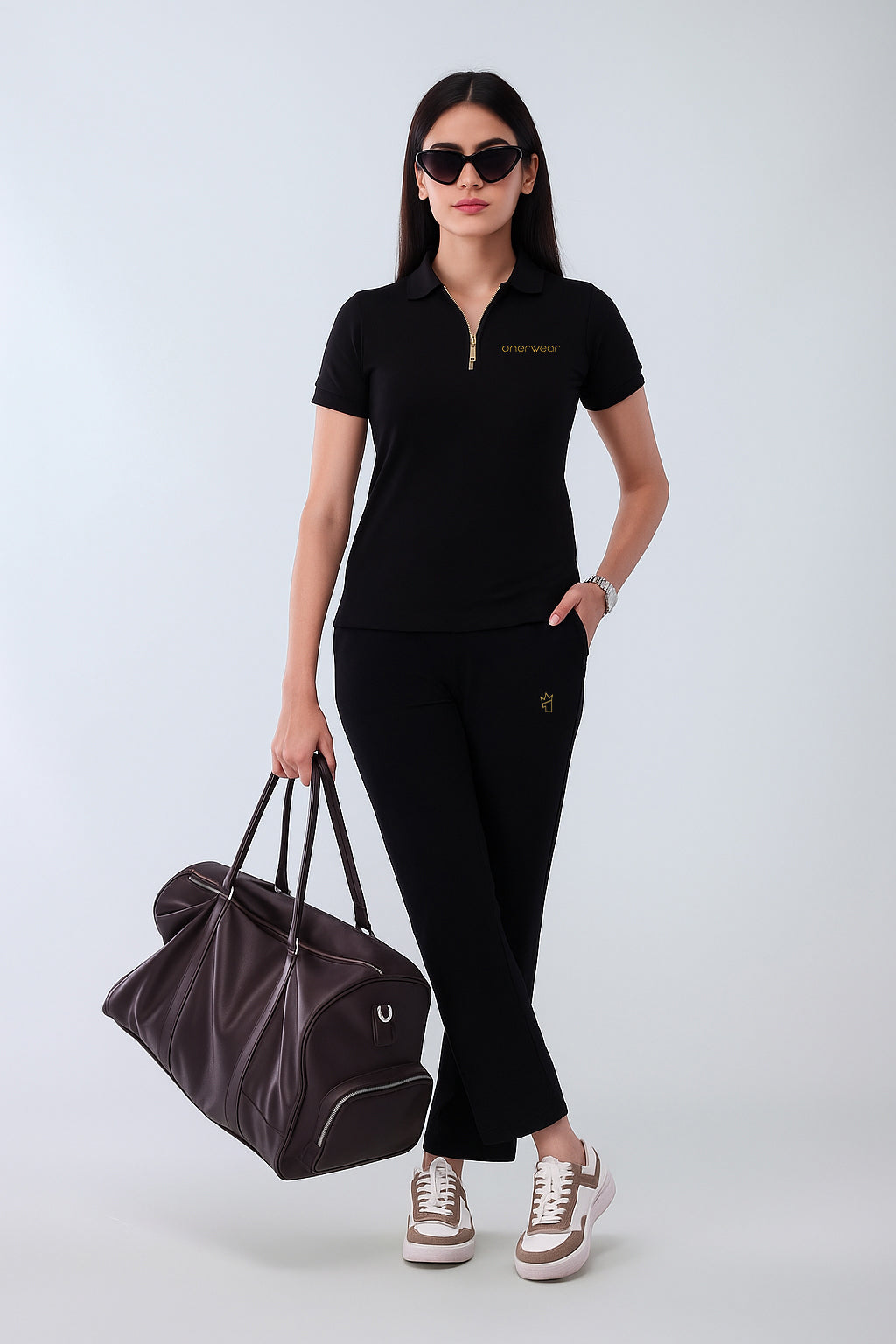 Womens - Cotton Tracksuit - Elite Pro Gold Edition