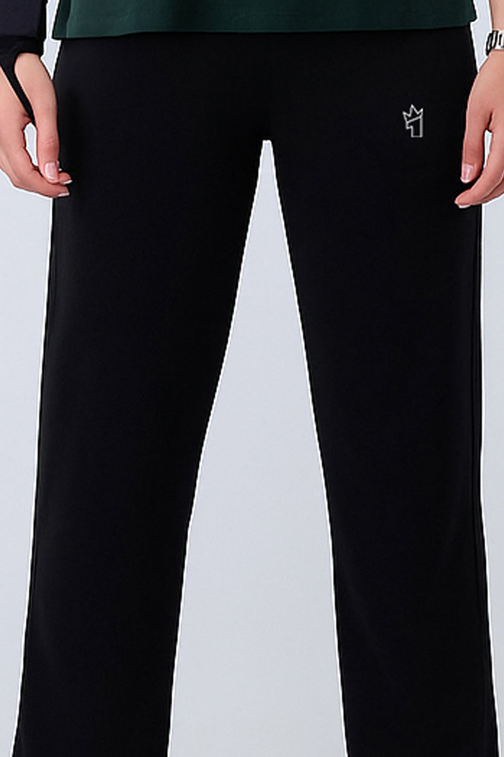 Womens - Cotton Tracksuit - Twilight Green Drop Shoulder