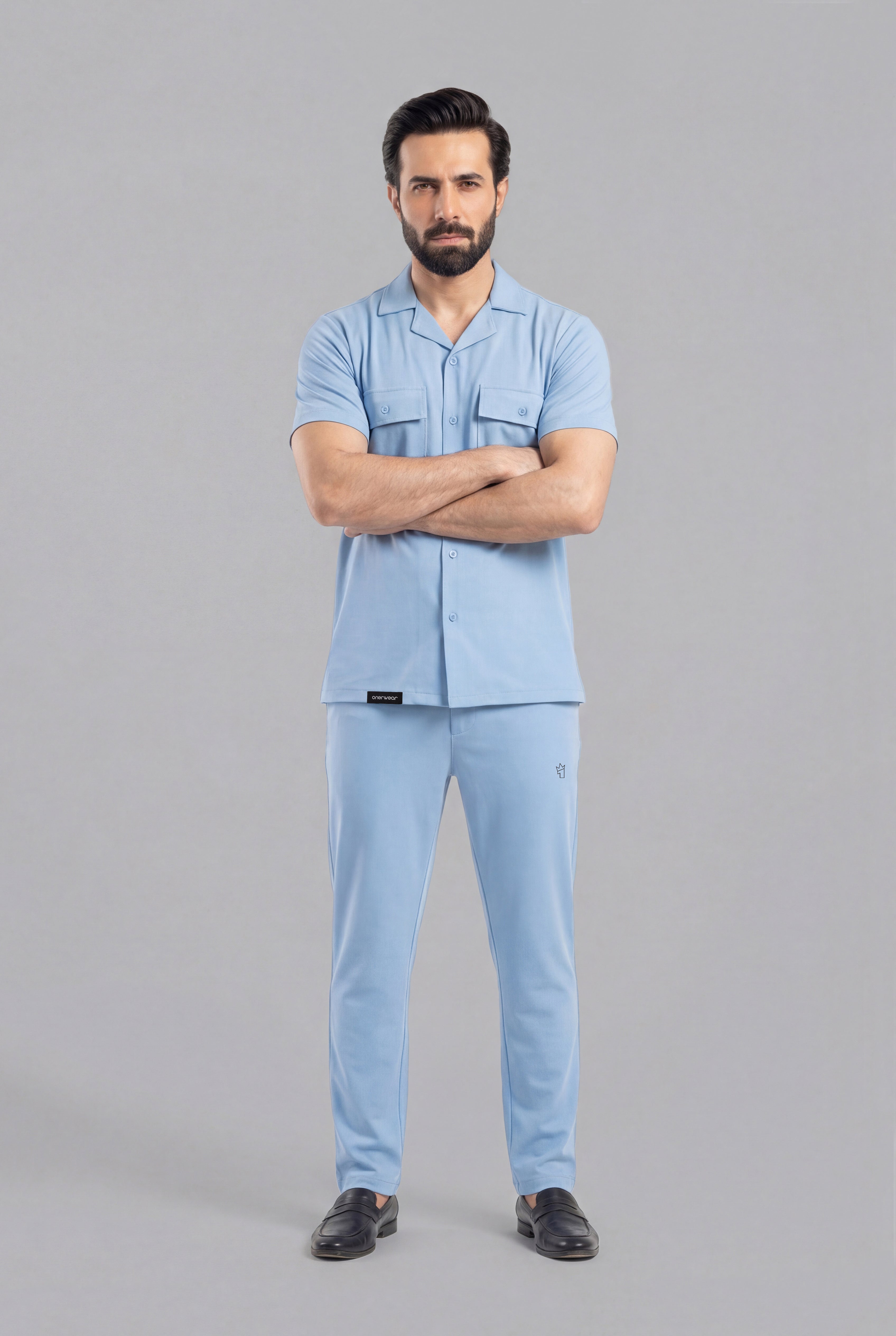 Mens - Dri Fit Tracksuit - Safari Co-Ord Set - Light Blue
