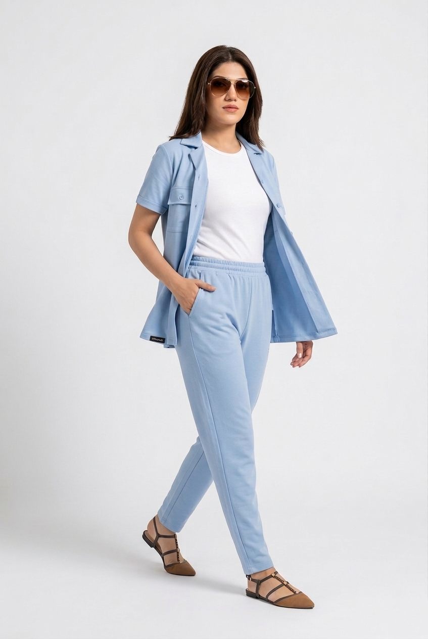 Womens - Dri Fit Tracksuit - Light Blue