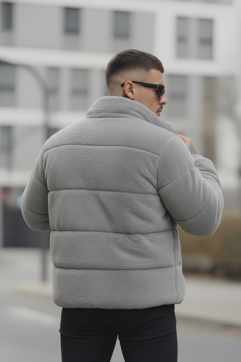 Men's - Sherpa Puffer - Light Gray
