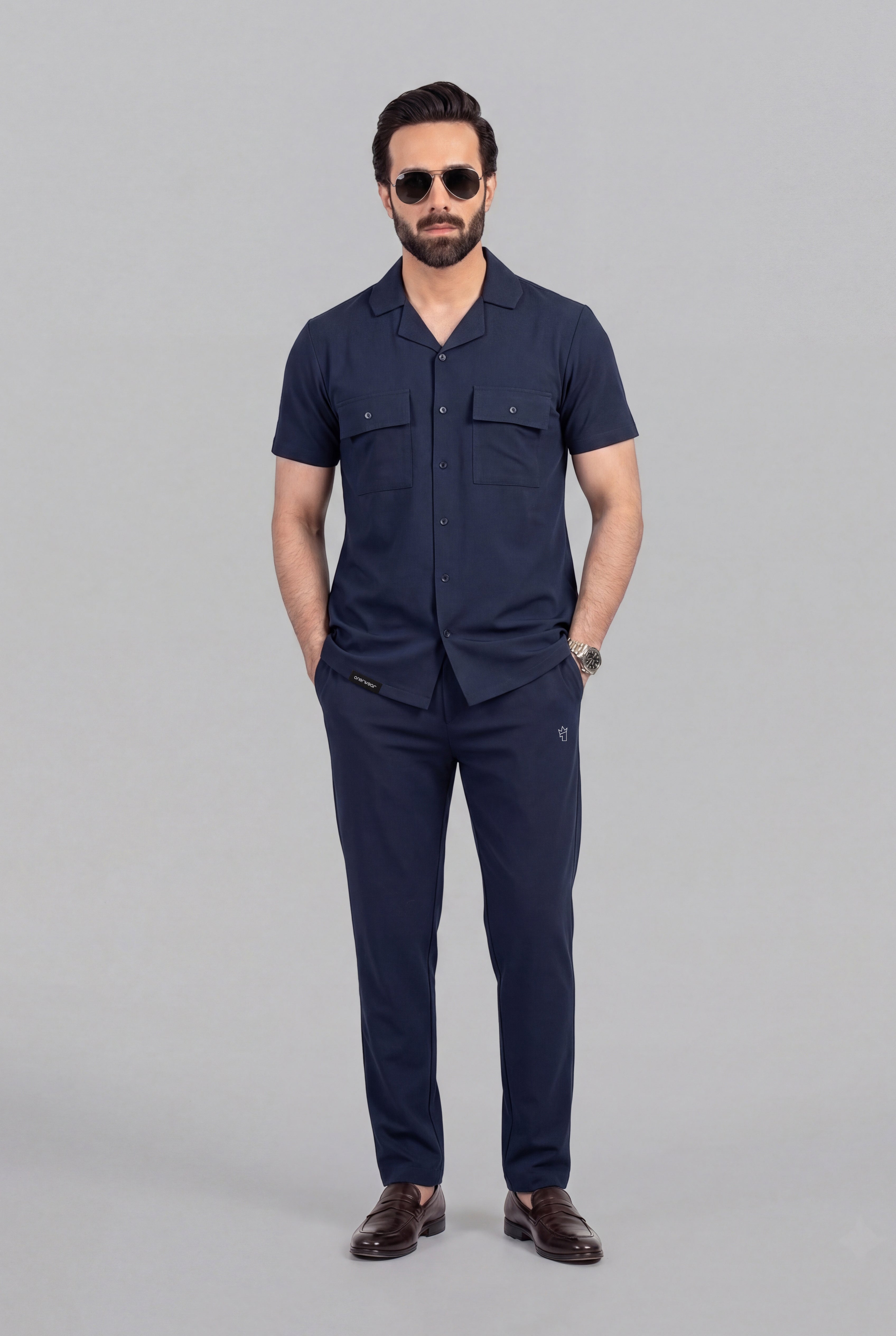 Mens - Dri Fit Tracksuit - Safari Co-Ord Set - Navy