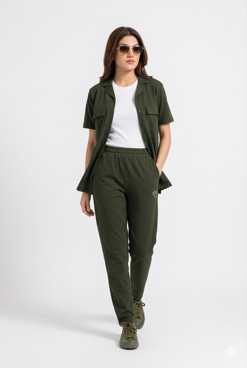 Womens - Dri Fit Tracksuit - Olive