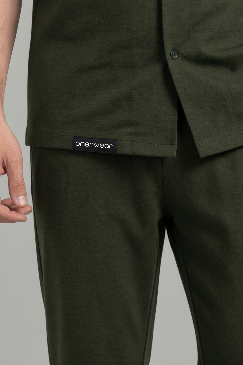 Mens - Dri Fit Tracksuit - Safari Co-Ord Set - Olive