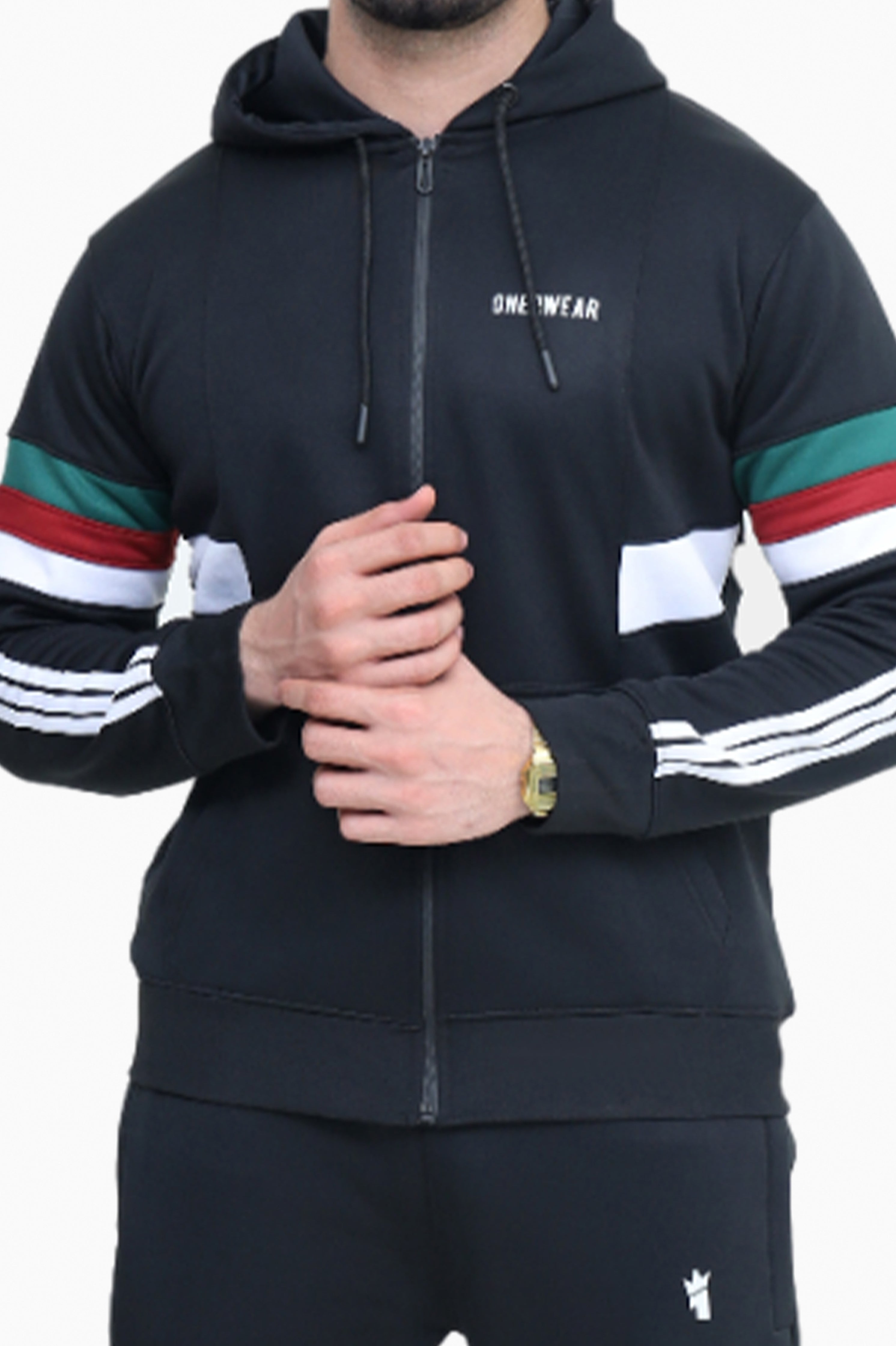 Mens - Winter Tracksuit - Tri Flare Black