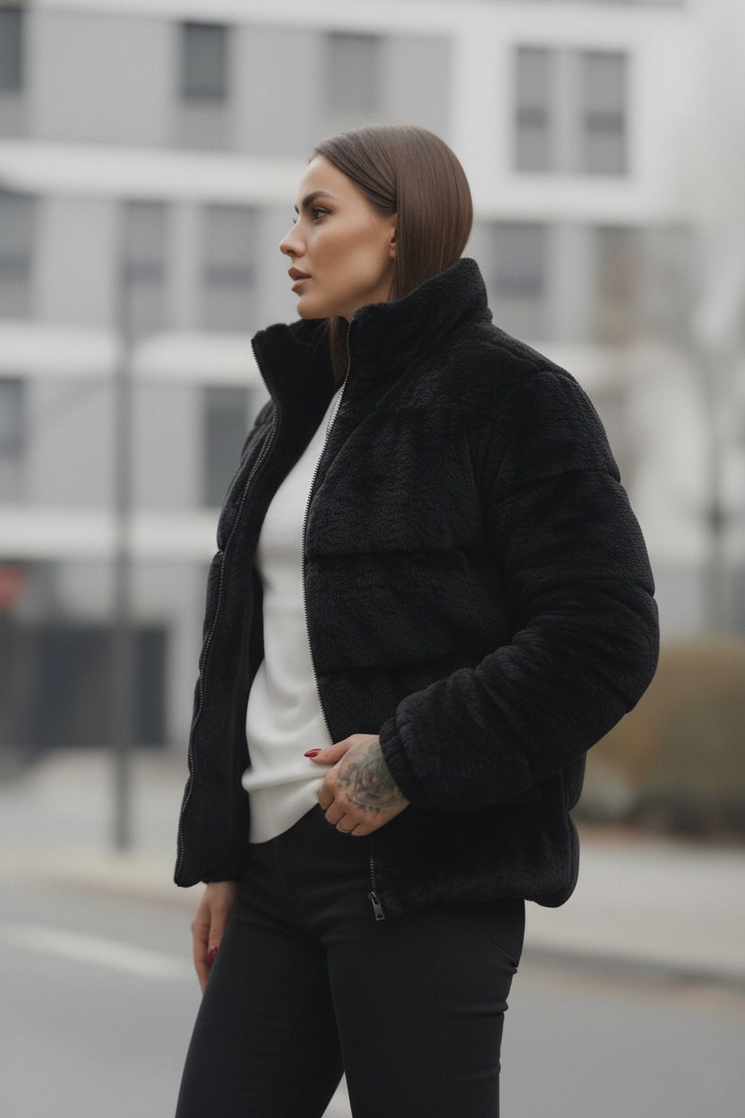 Women's - Sherpa Puffer - Black