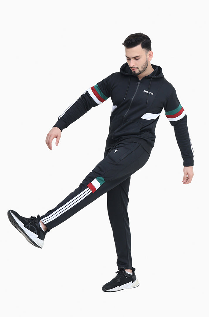 Mens - Winter Tracksuit - Tri Flare Black