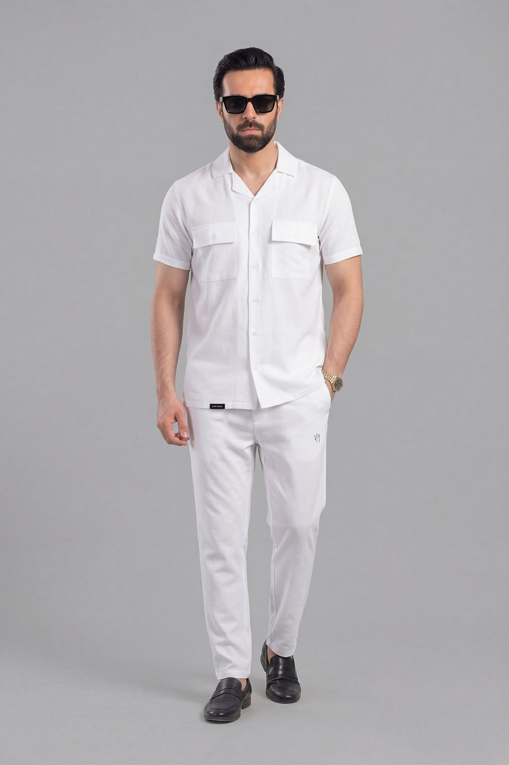 Mens - Dri Fit Tracksuit - Safari Co-Ord Set - White