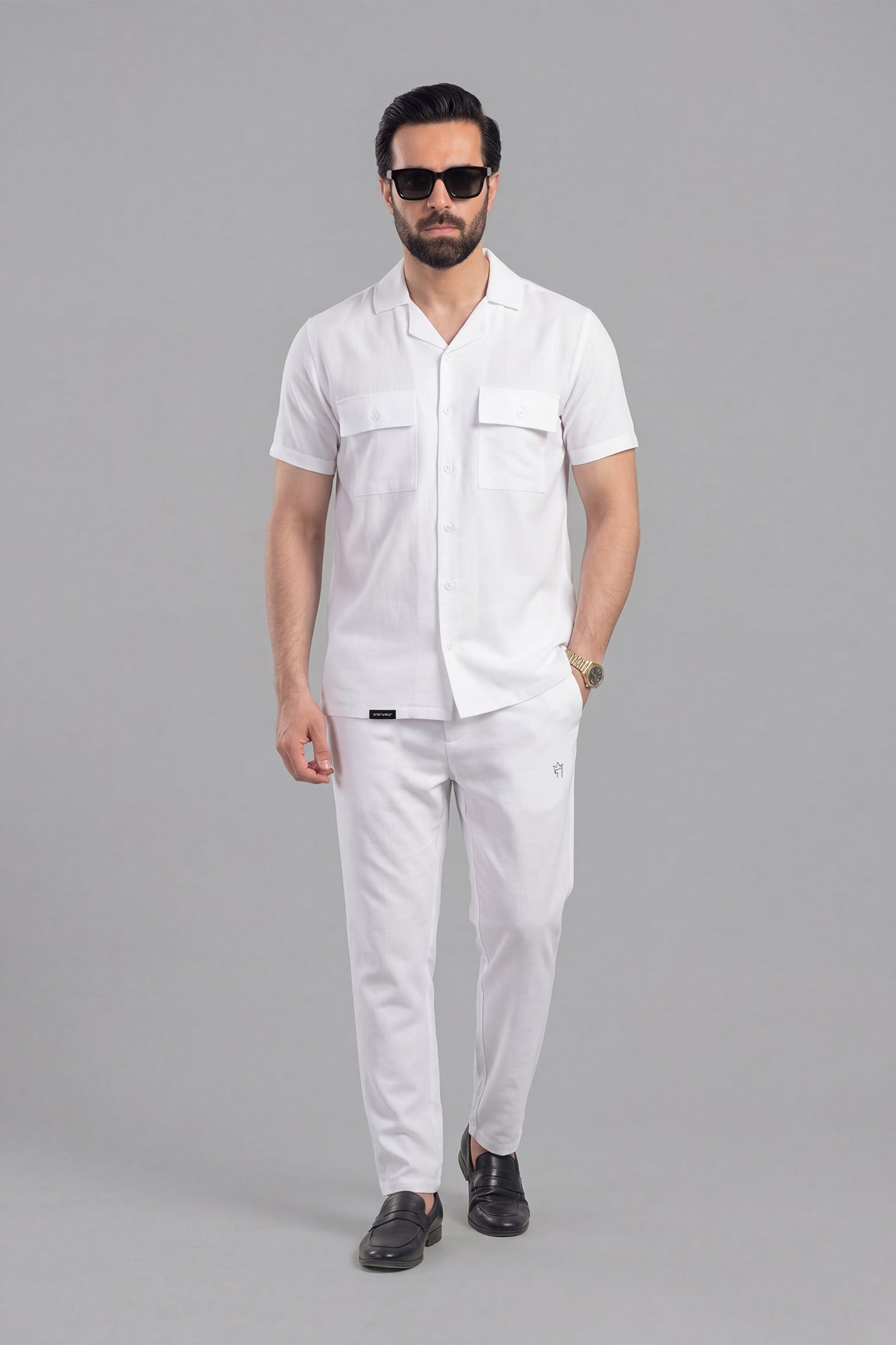 Mens - Dri Fit Tracksuit - Safari Co-Ord Set - White