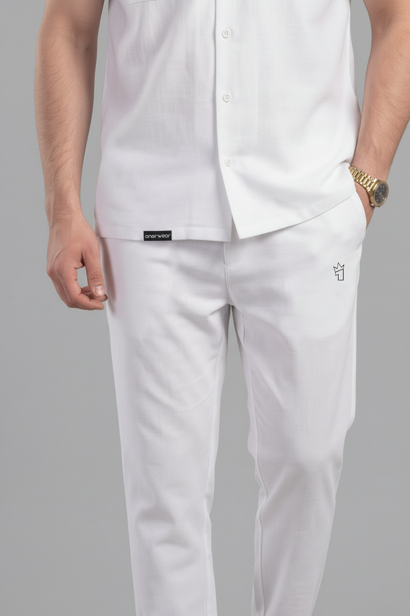 Mens - Dri Fit Tracksuit - Safari Co-Ord Set - White