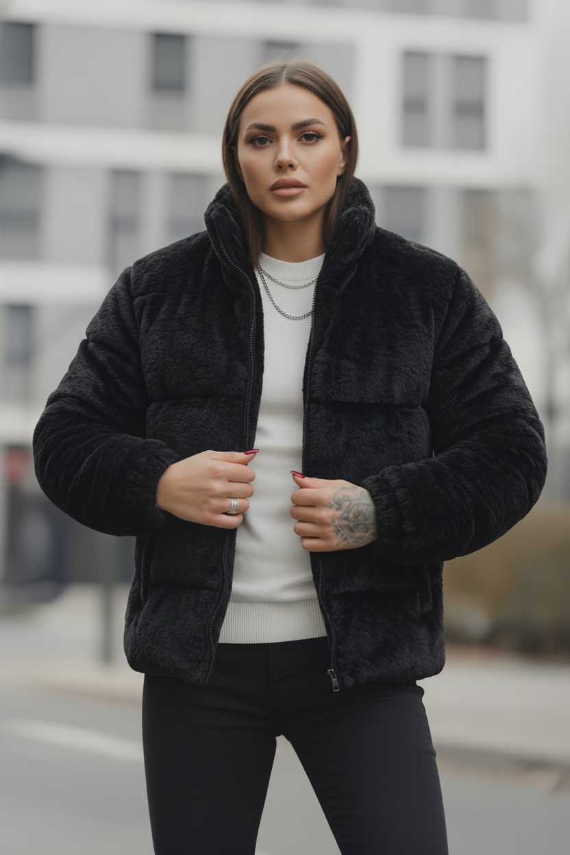 Women's - Sherpa Puffer - Black