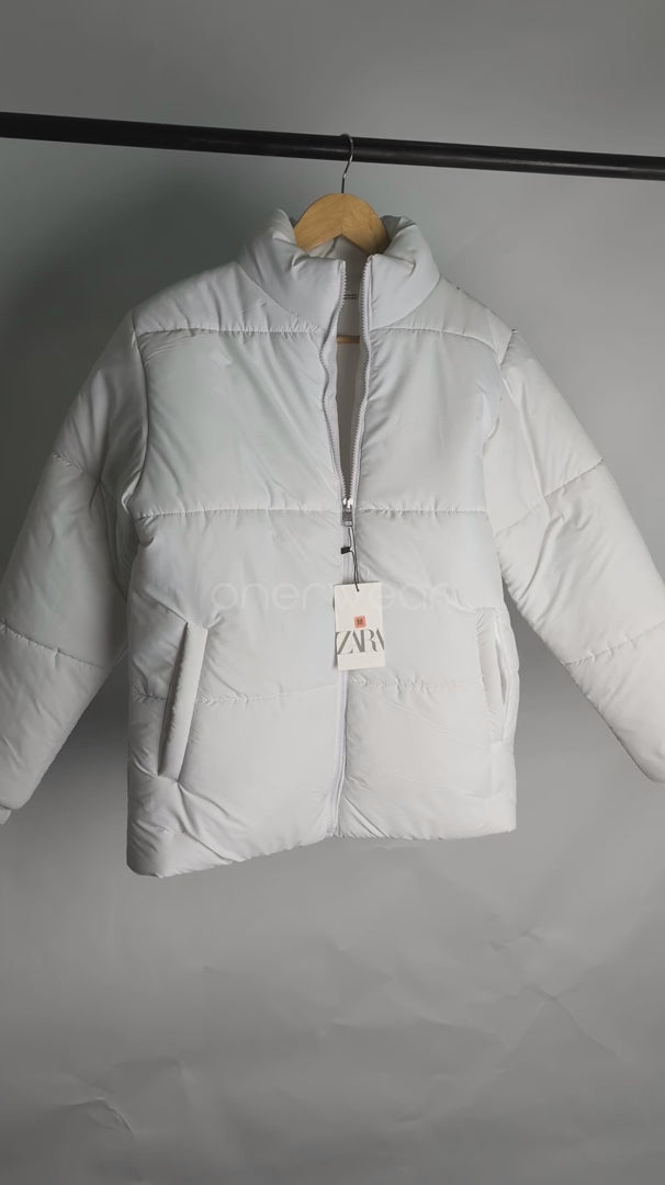 Mens - Puffer Jacket (Full Sleeves) - White