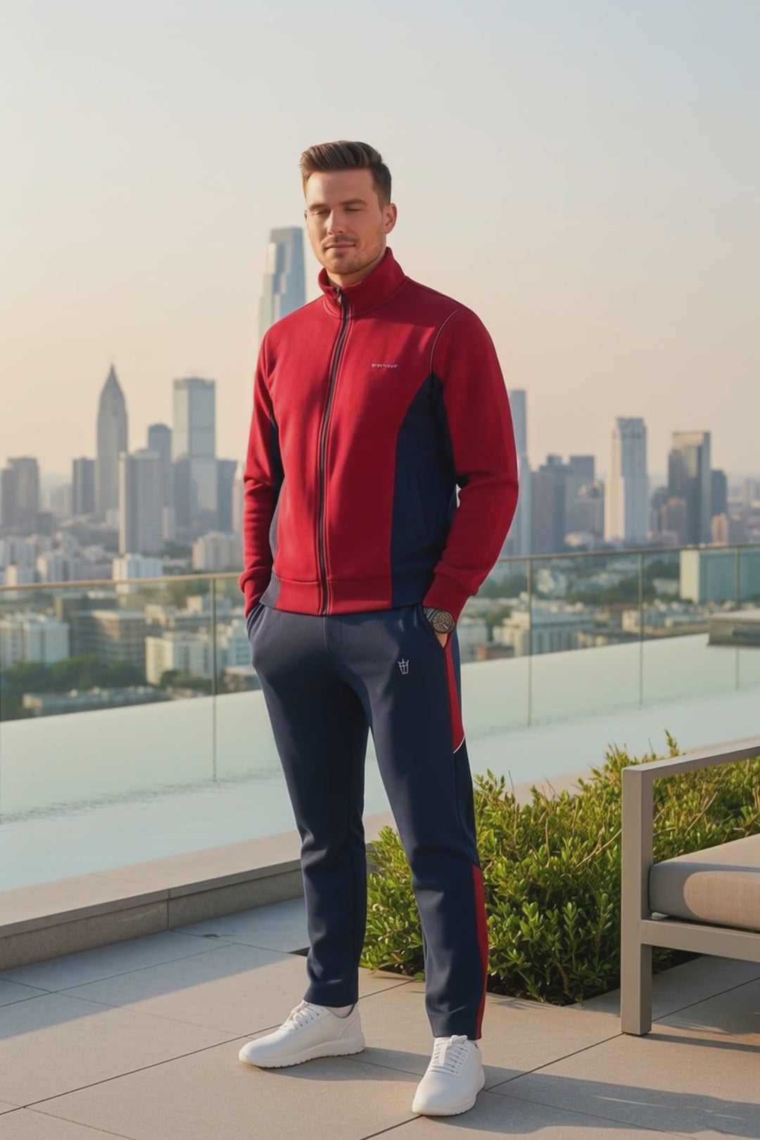Men's - Winter Tracksuit - Red Jet