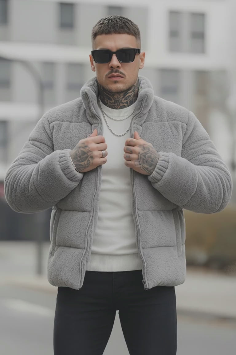 Men's - Sherpa Puffer - Light Gray