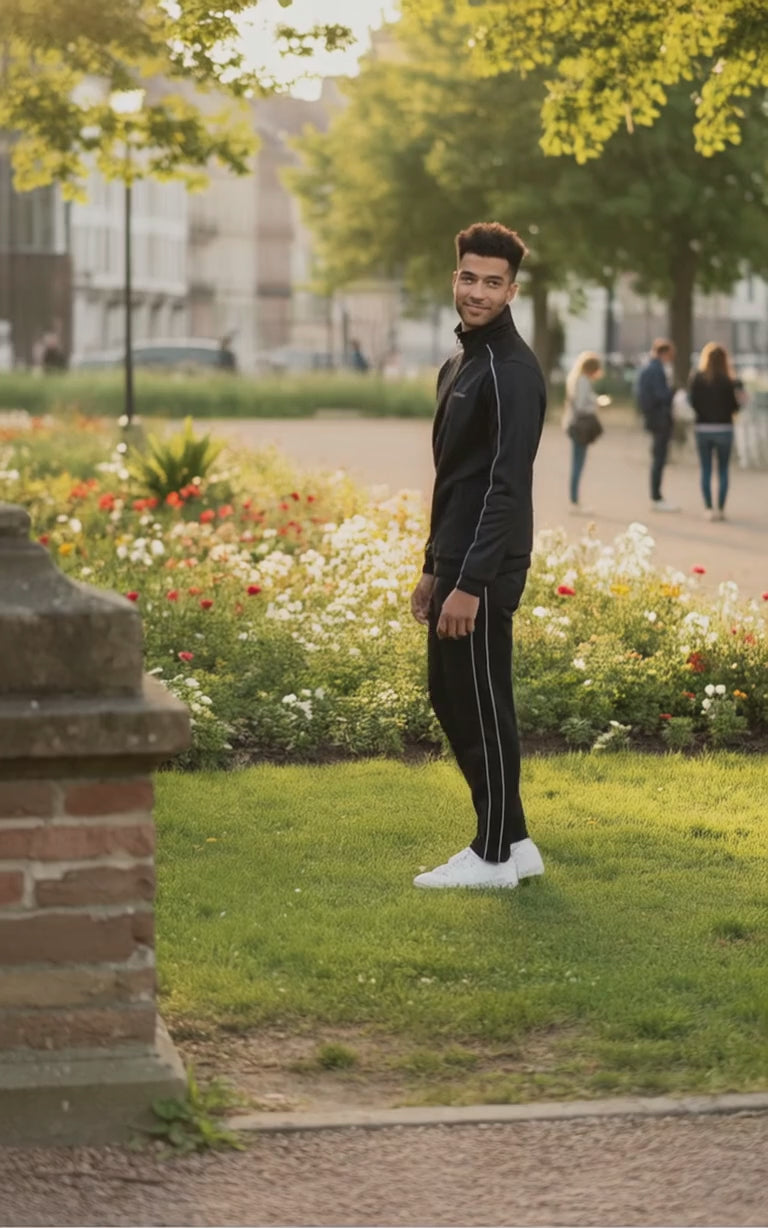 Men's - Winter Tracksuit - Black Shadow Line