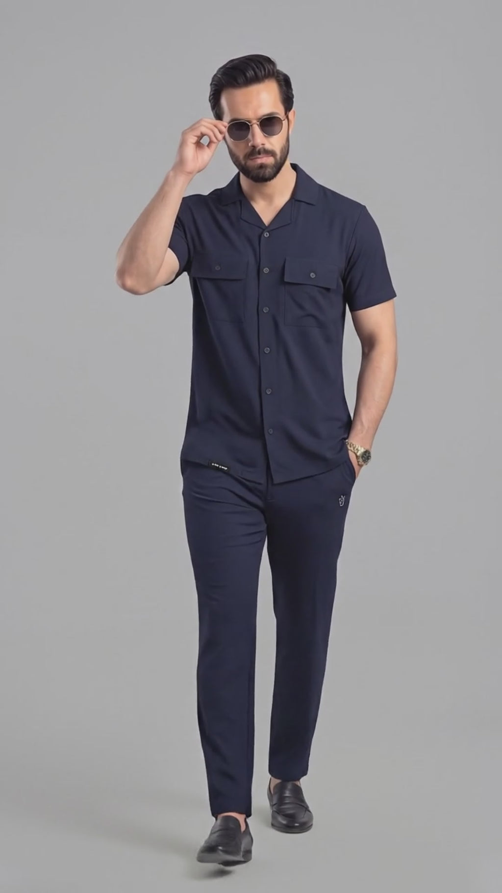 Mens - Dri Fit Tracksuit - Safari Co-Ord Set - Navy